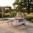 Premium Heavy Duty Picnic Bench 1.8m with Galvanised Steel Frame for Outdoor Durability and Minimal Maintenance