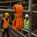 6mm Orange Polypropylene Rope 3 Strand – 220m Coil Heavy-Duty