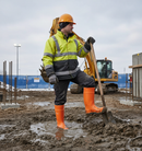 High-Performance Cold-Weather Safety Boots with Steel Toe Cap and Shock-Absorbing Sole for Extreme Conditions
