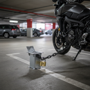 Premium Heavy Duty Motorcycle Locking Loop for Secure Outdoor Parking - Galvanised Steel with Minimal Trip Hazard