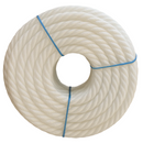 24mm White Polypropylene Rope - 1" 3-Strand Poly Rope, Heavy Duty, 220m Coil or Per Metre