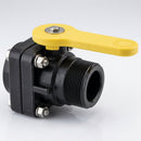 2in Stubby Polypropylene Ball Valve – Female & Male Thread (view 2)