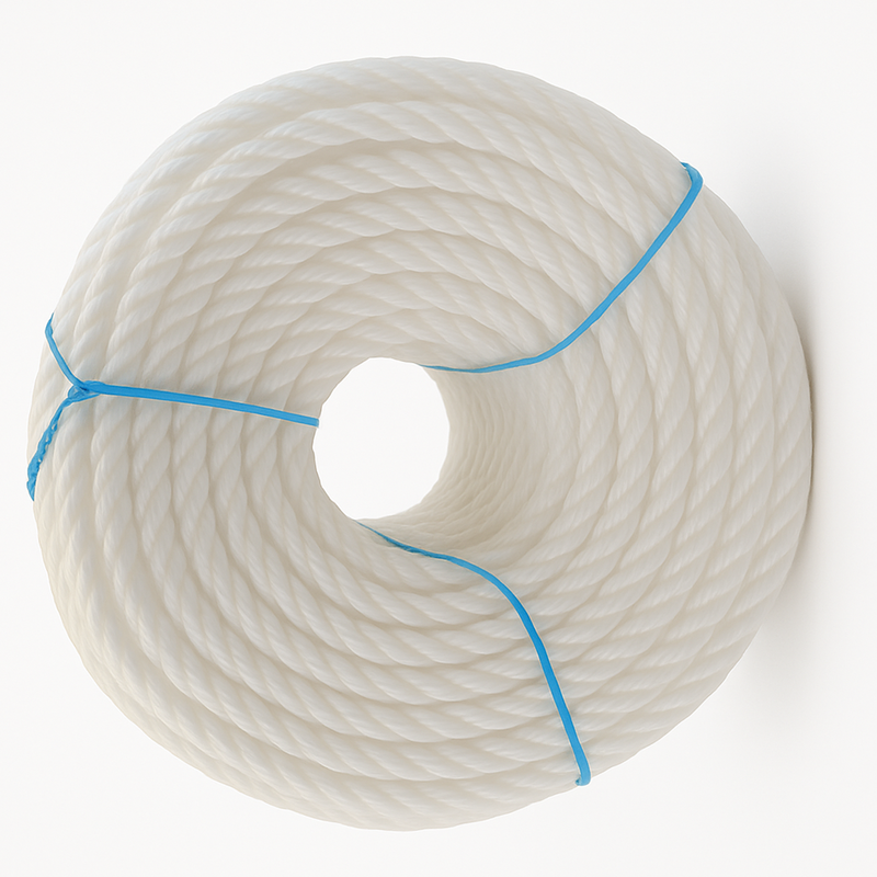 6mm White Polypropylene Rope – Super Strong, Waterproof & Lightweight – 75m Mini Coil