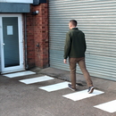 Premium Thermoplastic Zebra Crossing Panels - 1m x 500mm for Road Safety and Visibility