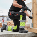 Premium High-Visibility Trousers with Stretch Panels and Holster Pockets for Industrial Work