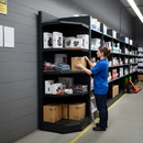 Premium Corner Shelving Bay 2.1m High with Base Shelf and 4 Adjustable Shelves for Efficient Store Layout