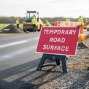 Premium Temporary Road Surface Sign 1050x750mm - RA1 Reflective for High Visibility and Quick Setup