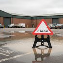 Professional Flood Sign with Removable Face and Durable Frame for Quick Deployment - 750mm Diameter