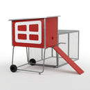 Mobile Wooden Chicken Coop with Run (view 2)