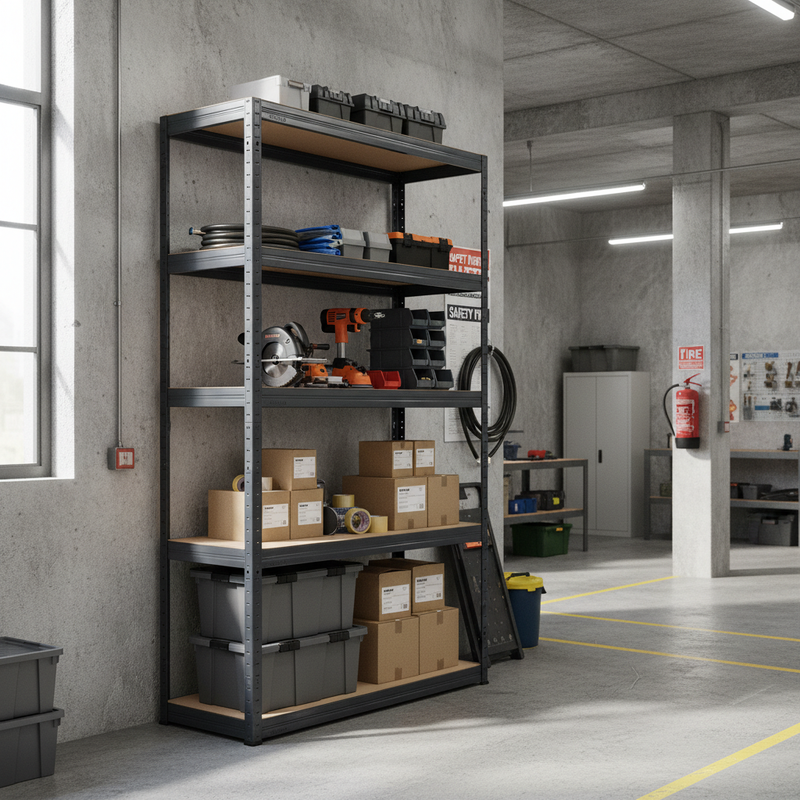 Heavy Duty Shelving Unit - 1800mm High - 200/280kg Capacity - Grey