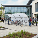 Premium Slimline Cycle Shelter for 14 Bikes - Galvanised Steel, Easy Assembly, Ideal for Schools and Commercial Use