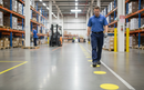 Premium Self-Adhesive Circle Floor Markers - Durable 90mm Pack of 10 for Industrial Spaces