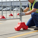 Premium Crowd Control Barrier Ballast Block - 15kg Concrete-Filled, Stackable for Enhanced Stability and Safety