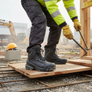 Premium Heavy Duty Lace-Up Boots with Water-Resistant Leather, Padded Collar, and High-Performance Shock Absorption System