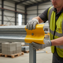 Premium Yellow Soft Plastic Long Armco Barrier End Cap for Enhanced Safety and Visibility