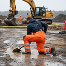 Premium High Visibility Waterproof Rain Trousers with Adjustable Braces and Reinforced Knees for Outdoor Work