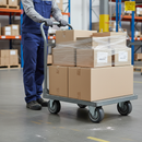 100mm Diameter Premium Wheel Grey Thermoplastic Rubber with Nylon Centre