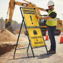 Premium Quick Fit Mini Sign Frame for Temporary Works with High Wind Stability and Versatile Mounting Options
