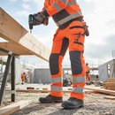 Premium Hi-Vis Trousers with Stretch Panels, Holster Pockets for Comfort and Safety
