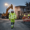Premium High-Visibility Pilot Jacket with Concealed Zip, Adjustable Features, and Glow-in-the-Dark Tape for Enhanced Safety