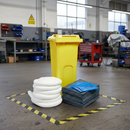 Heavy Duty Sustainable Oil Only Spill Wheelie Bin Kit