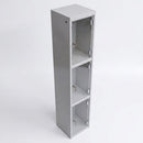 Clear Perspex 3-Door Locker – 1800mm H × 300mm W, Cam Lock (view 2)
