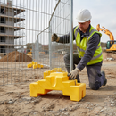 Premium Temporary Fence Ballast Block 40kg - Concrete-Filled and Stackable for Enhanced Stability