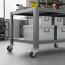 100mm Heavy Duty Braked Swivel Plate Castor with Aluminium Centre