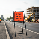 Premium Heavy Duty 750mm Square Metal Road Sign Frame with Long Legs for Enhanced Visibility and Compatibility