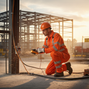 Premium Hi-Vis Orange Combat Coverall with Flame Retardant and Waterproof Properties for Electrical Hazard Protection