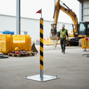 Premium Heavy Duty Galvanised Steel Base for Site Goalposts - Durable Replacement Option for GS6 Kits