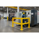Heavy Duty Corner Barrier Kit - Complete Railing System for Doorways and Walkways with Installation Components
