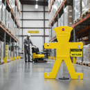Premium Safety Barrier with Stand - Ideal for Maintenance and Cleaning Notifications with Six Message Signs
