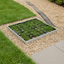 Premium Heavy Duty Grass and Gravel Manhole Cover with Galvanised Steel Frame, 100mm Depth and 250 Tonnes Load Capacity