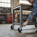 125mm Braked Swivel Bolt Hole Castor with Elastic Nylon Centre