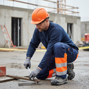 Premium High Visibility Winter Trousers with Water and Dirt Repellent Material, Pre-Bent Knees, and Spacious Pockets for Comfort and Accessibility
