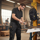 Premium Craftsman Trousers with Stretch Panels and Free Backpack