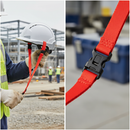 Premium Safety Helmet Lanyard - Elastic Tether for Lightweight Equipment with 48cm to 122cm Adjustable Length and 0.9kg Capacity