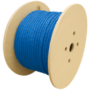10mm Blue Polypropylene Draw Cord Rope 500m – Strong 3-Strand Twisted Cable Pulling Rope on Wooden Drum for Telecoms, Industrial, Agricultural & More