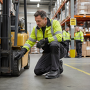 Premium Laceless Safety Shoes with Composite Toe, Water-Repellent Upper and Shock-Absorbing Insole for Comfort and Durability