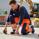 Premium Hi-Vis Trousers in Durable Light Material without Nail Pockets, Certified EN ISO 20471 Class 2