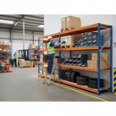 3x Premium Heavy Duty Garage Shelving - 2200mm High - 500kg Load Capacity