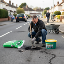 Premium Instant Pothole Repair for Roads & Driveways - 25Kg 3mm Aggregate for Quick Repairs