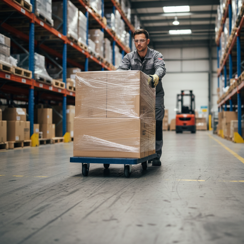 Heavy Duty Plastic Dolly with 100kg Capacity - Lightweight and Maneuverable