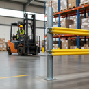 Premium Heavy Duty 2000mm Double Run RSJ Crash Barrier Post - Galvanised Steel for Vehicle Safety