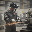 Premium Powered Air Respirator System with Adjustable Helmet and Class 1 Optics Face Shield for Enhanced Protection