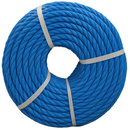 8mm Blue Polypropylene Rope 3 Strand - 220m Heavy-Duty Coil