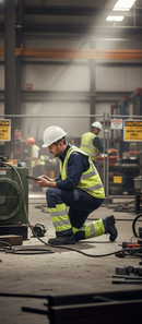 Premium Hi-Visibility Two-Tone Trousers with Durable Fabric and Multiple Pockets for Enhanced Safety and Comfort