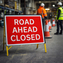 Road Ahead Closed Reflective Temporary Road Traffic Sign – Class RA1 – Industrial Grade – Traffic Management