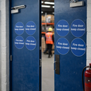 Fire Door Keep Closed Labels – Sheet of 6 – Self-Adhesive Vinyl – Indoor Use